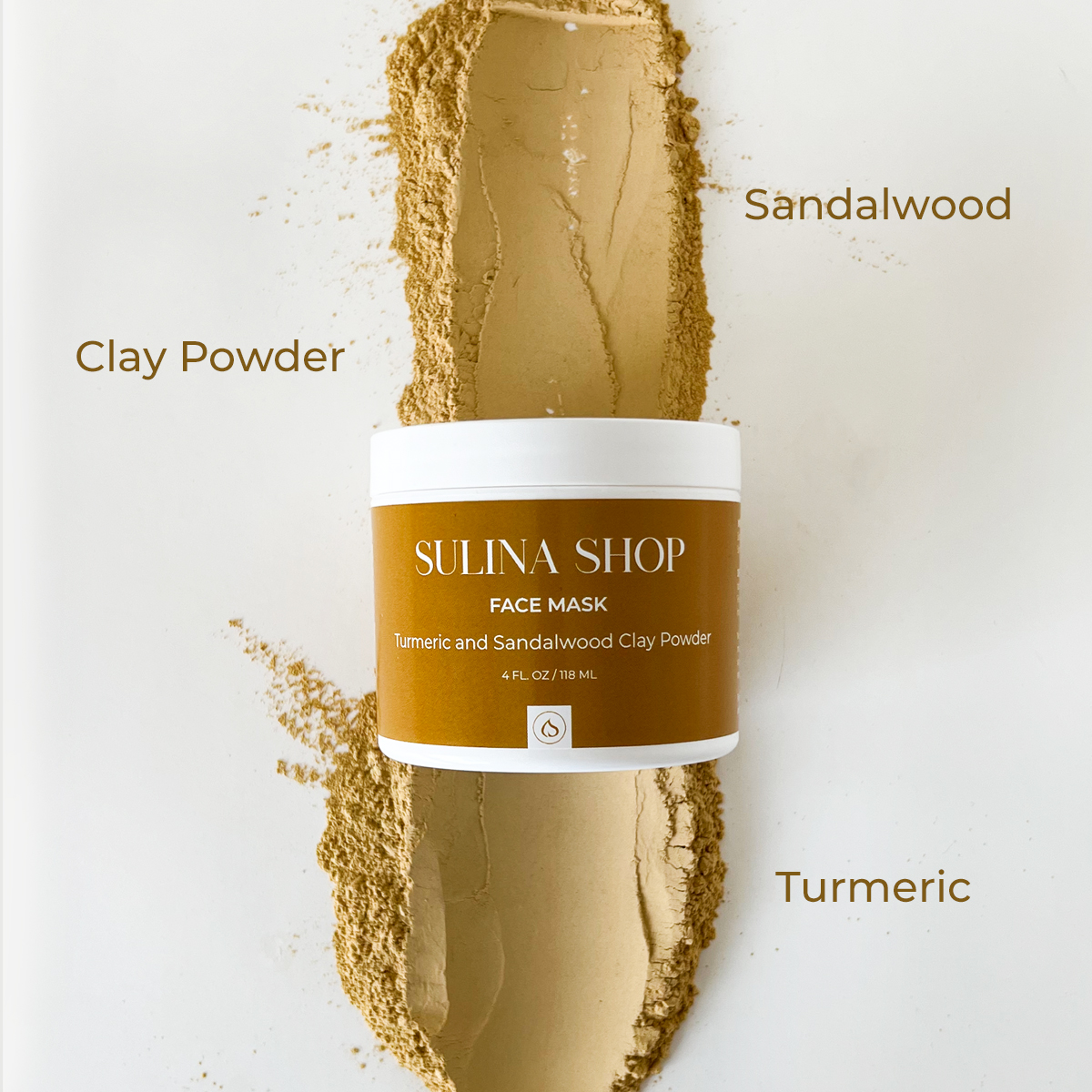 Turmeric and Sandalwood Clay Powder Face Mask