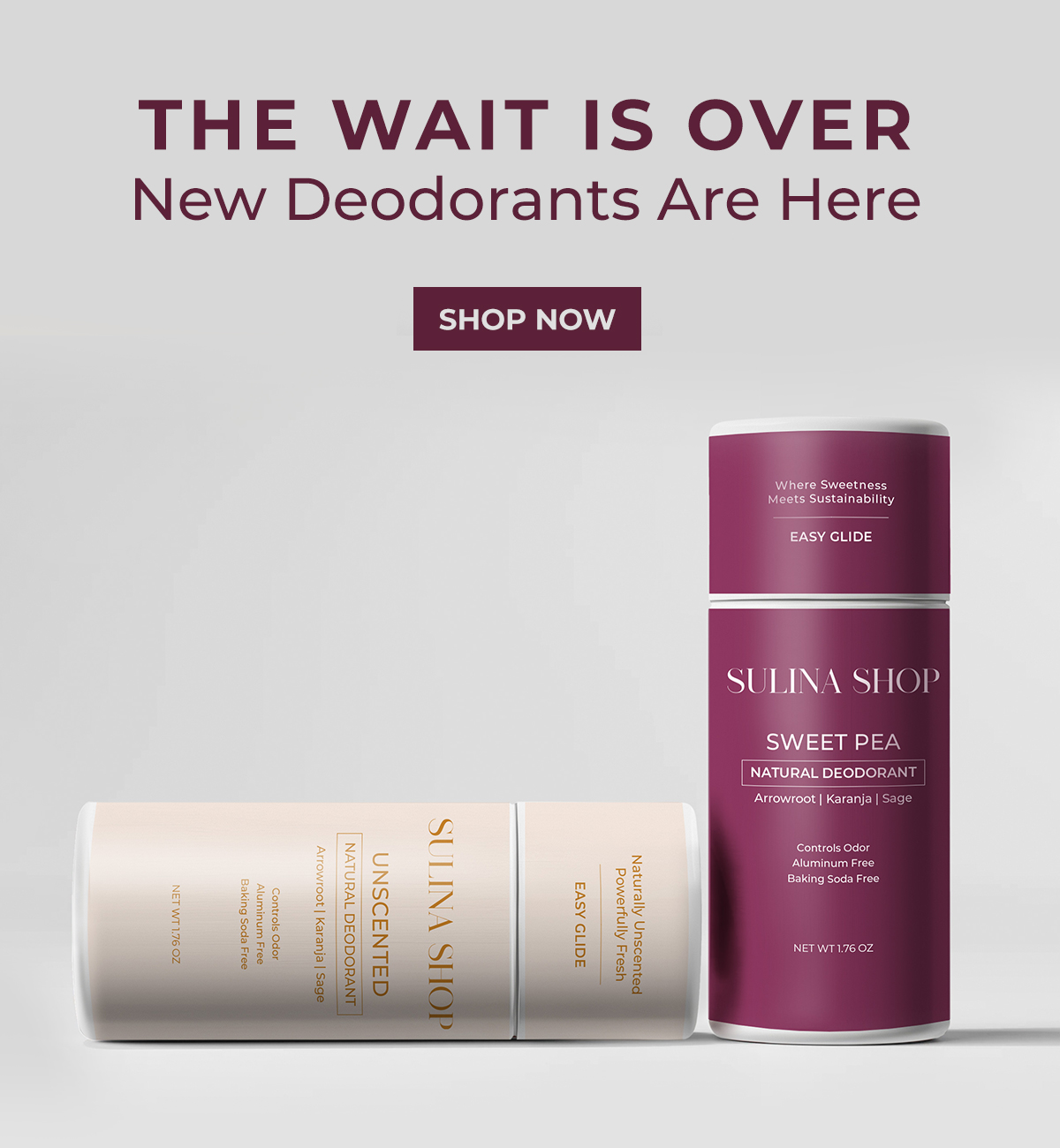 Introducing our new deodorants